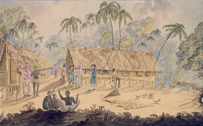 Ciudad de Acheen, costa noroeste de Sumatra, 1829